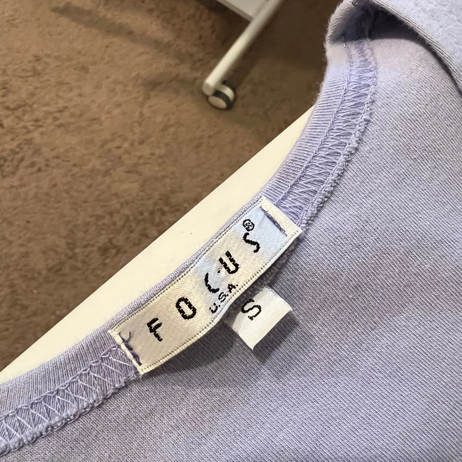 Vintage USA Focus Cotton Purple Painted Lady Bug Printed Pocket Dress Size Small - Image 8