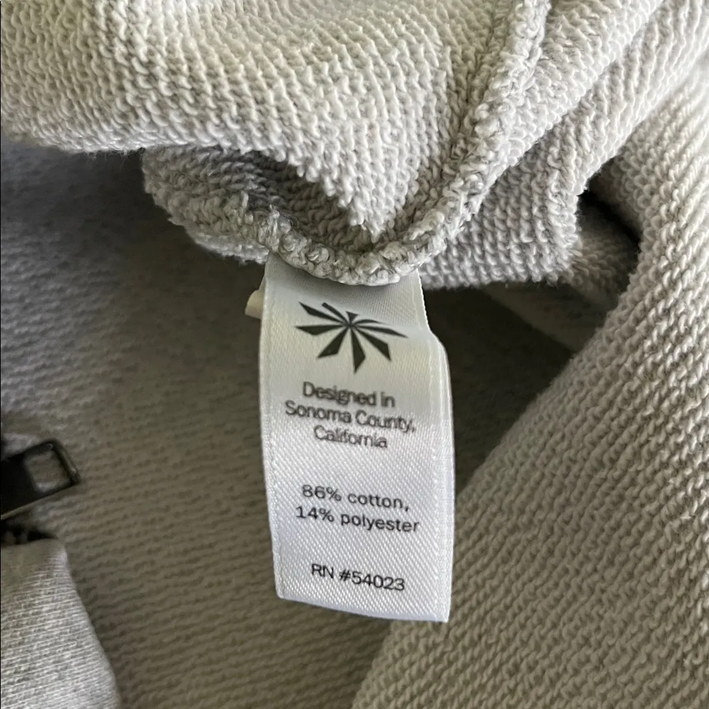 Athleta Heather Gray Cityscape Pullover Sweatshirt with Zipper Hem - Image 3