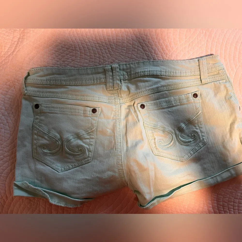 Candy’s mint jean shorts - Image 2
