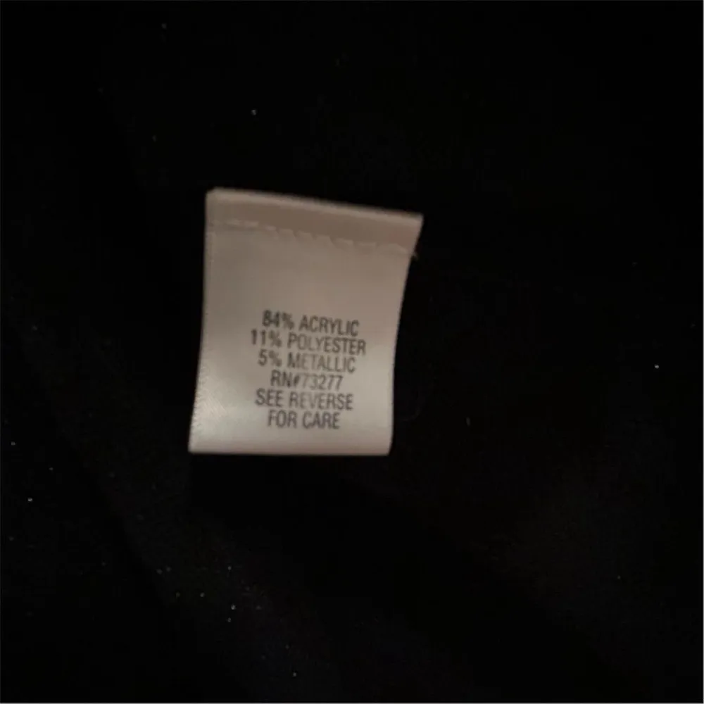 APT. 9 Women’s metallic Shimmer Black Crew Neck Pullover Sweater Long Sleeve - Image 11