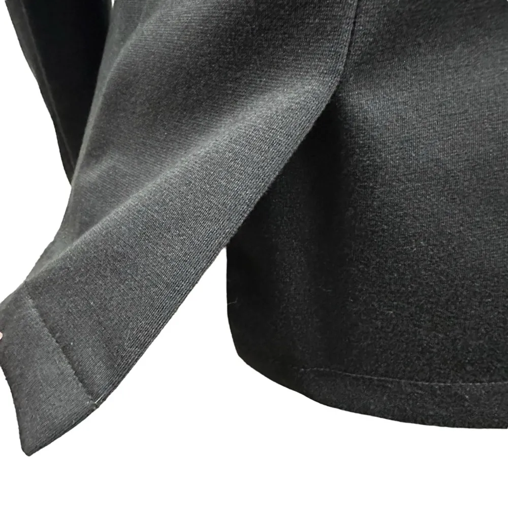 La Bijou Black Tee Stretch Fabric One Button Faux Pocket Blazer Jacket Womens S - Image 6