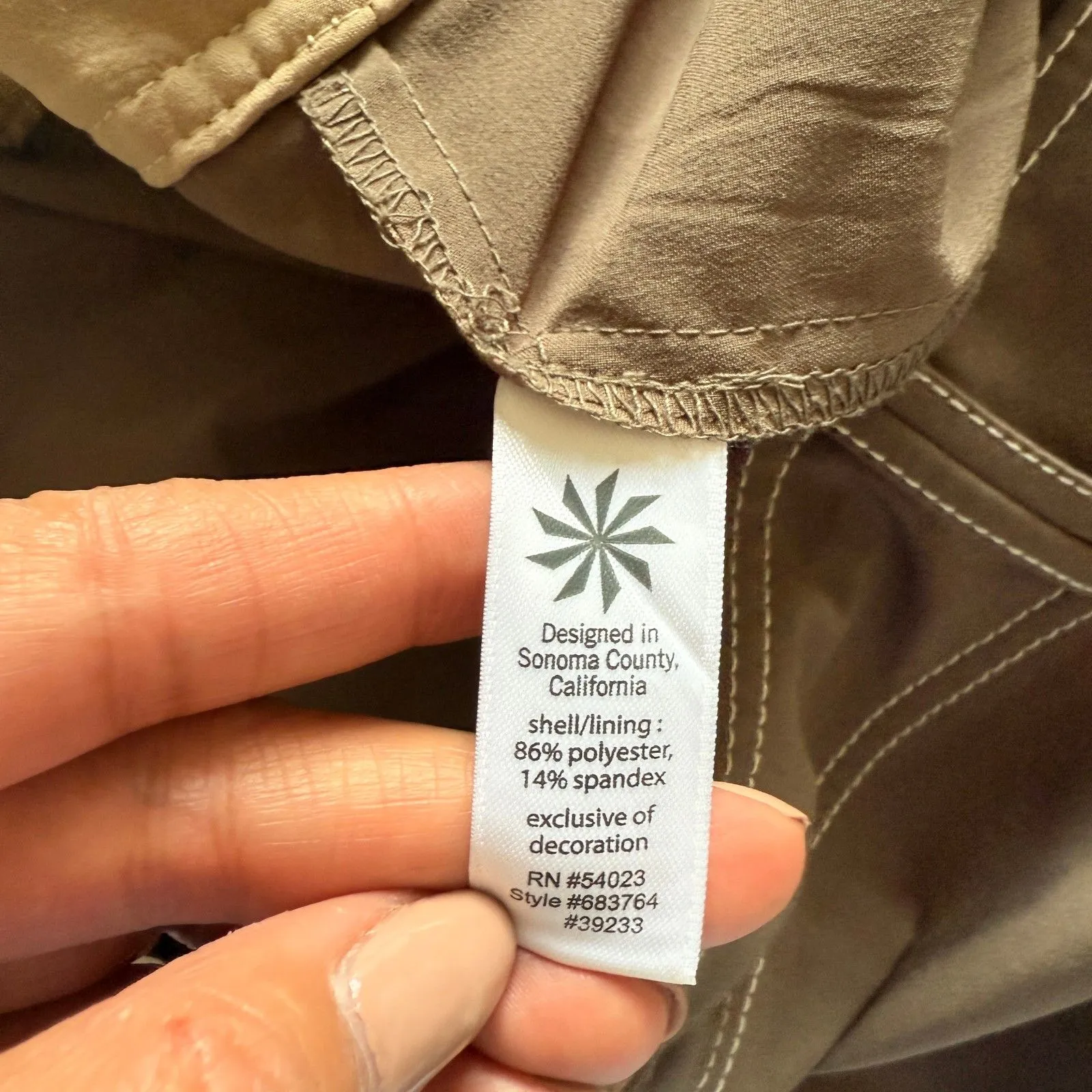 Athleta Wear About Brown Pleated Skort Womens Built-In Shorts Active (NoSz) - Image 5