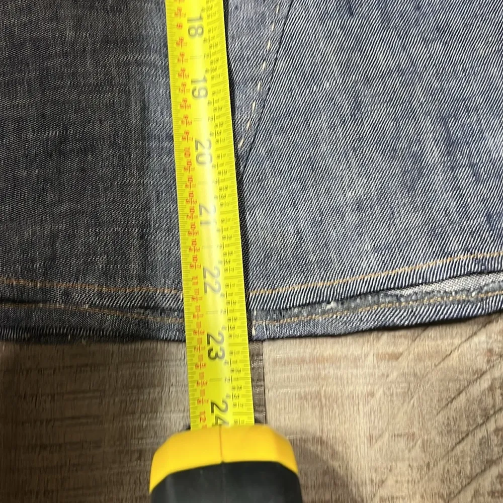 CAbi denim skirt with fun thick stitching throughout - Image 6