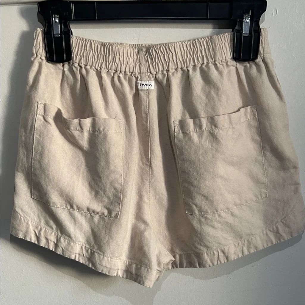 RVCA Women's Linen Cotton Blend Every Day Wear Summer Beach Vacation Shorts - Image 3