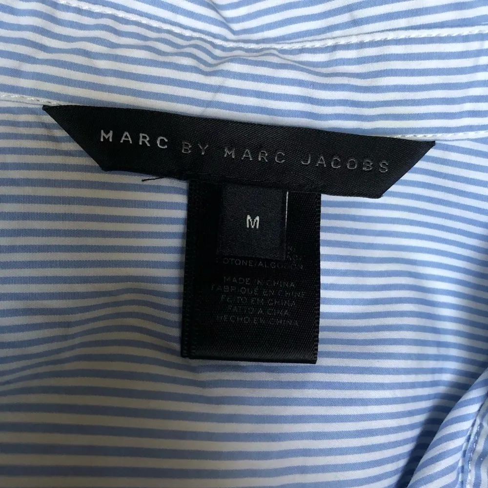 MARC BY MARC JACOBS Candy Stripe Shirt in Yellow Jacket Multi Size M - Image 7