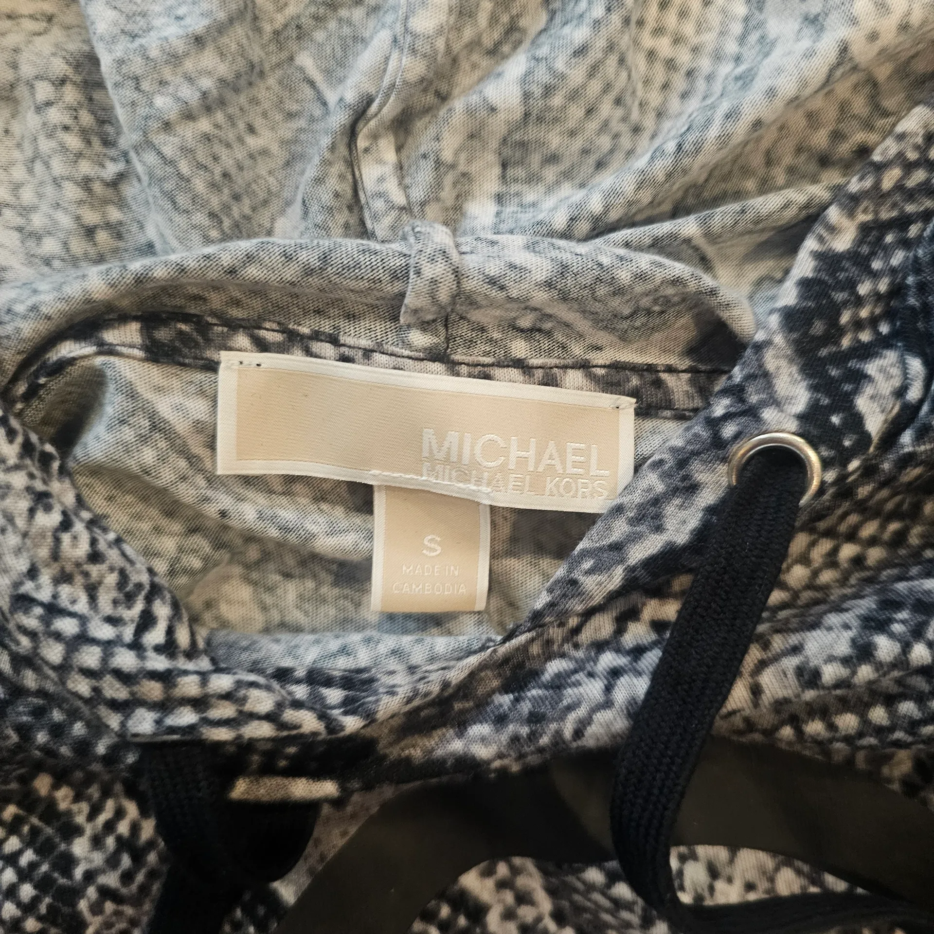 Michael Kors  Gray Snake Print Mini Dress - Image 4