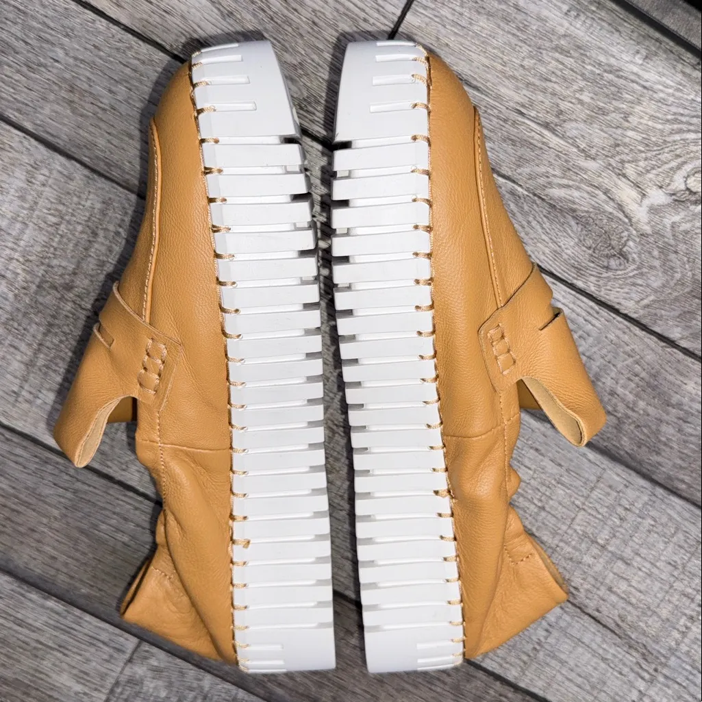 Silent D Bravo Platform Women's Loafers Tan Size 7 - Image 4