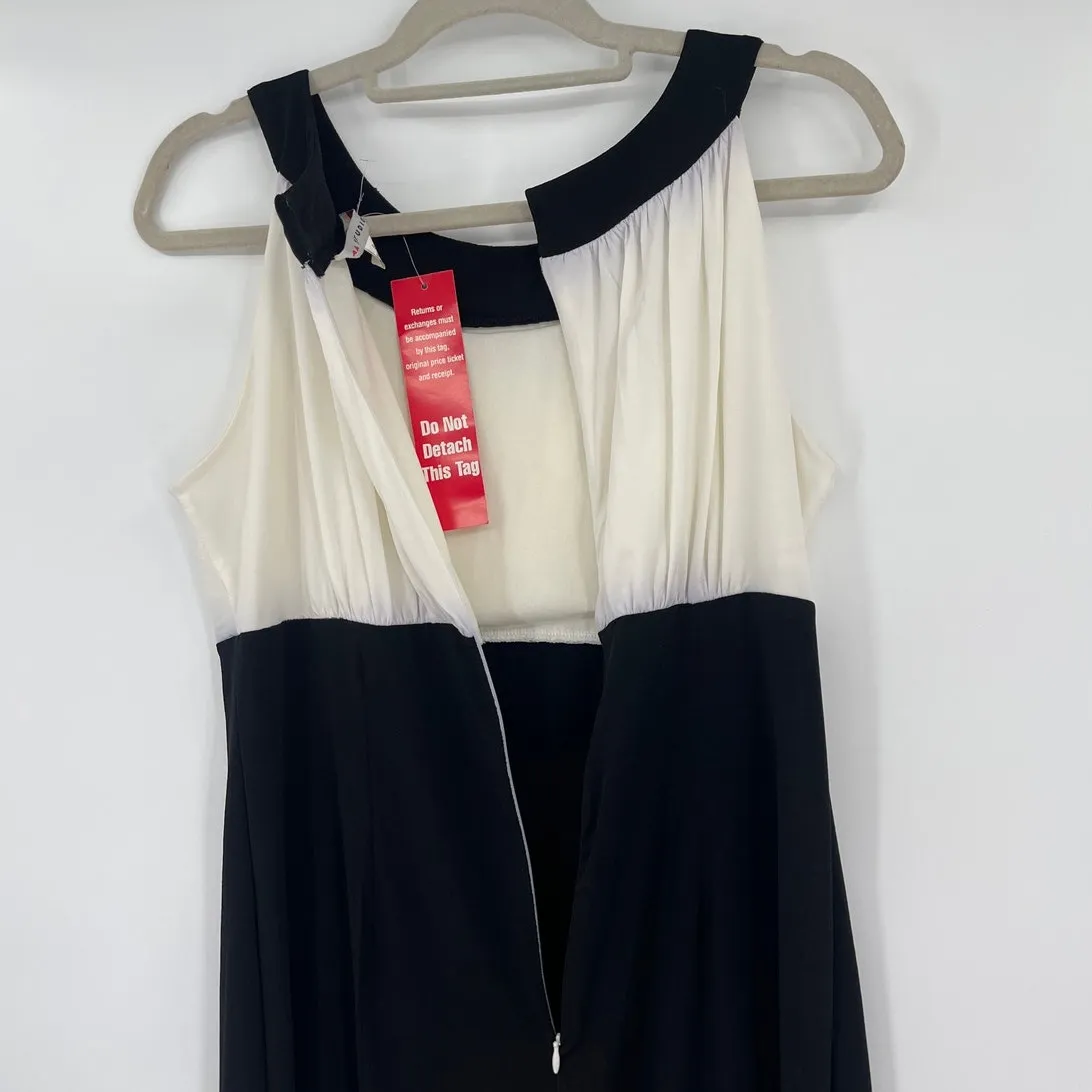 AA Studio AA Beaded Neckline Cocktail Dress Sz 8 Old Hollywood Glam Retro New Black - Image 8