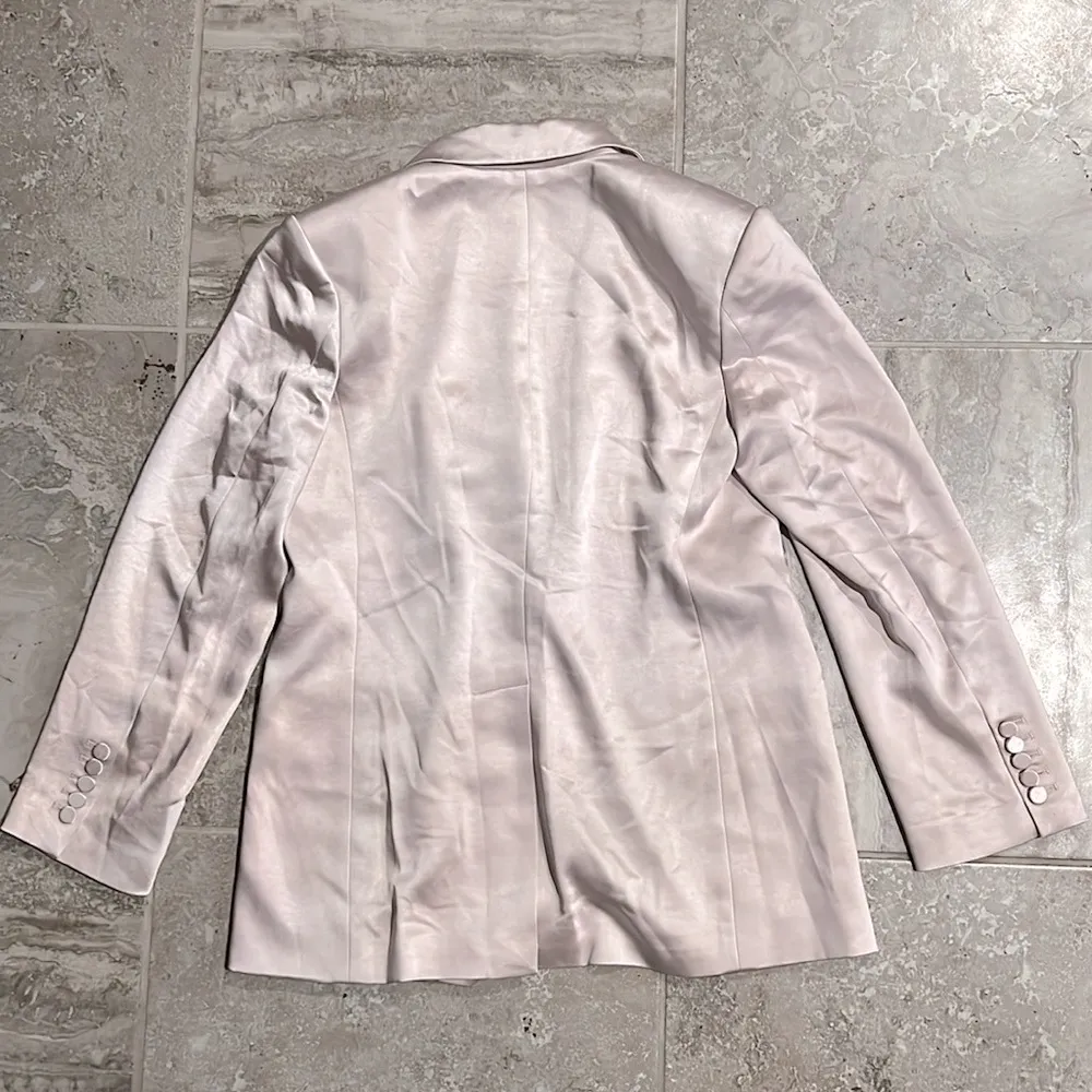 A.L.C. Bishop II Satin Jacket in Blush Pink, Size 2 New w/Tag Retail $495 - Image 9
