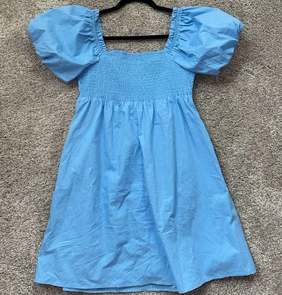 Blue babydoll dress - Image 2