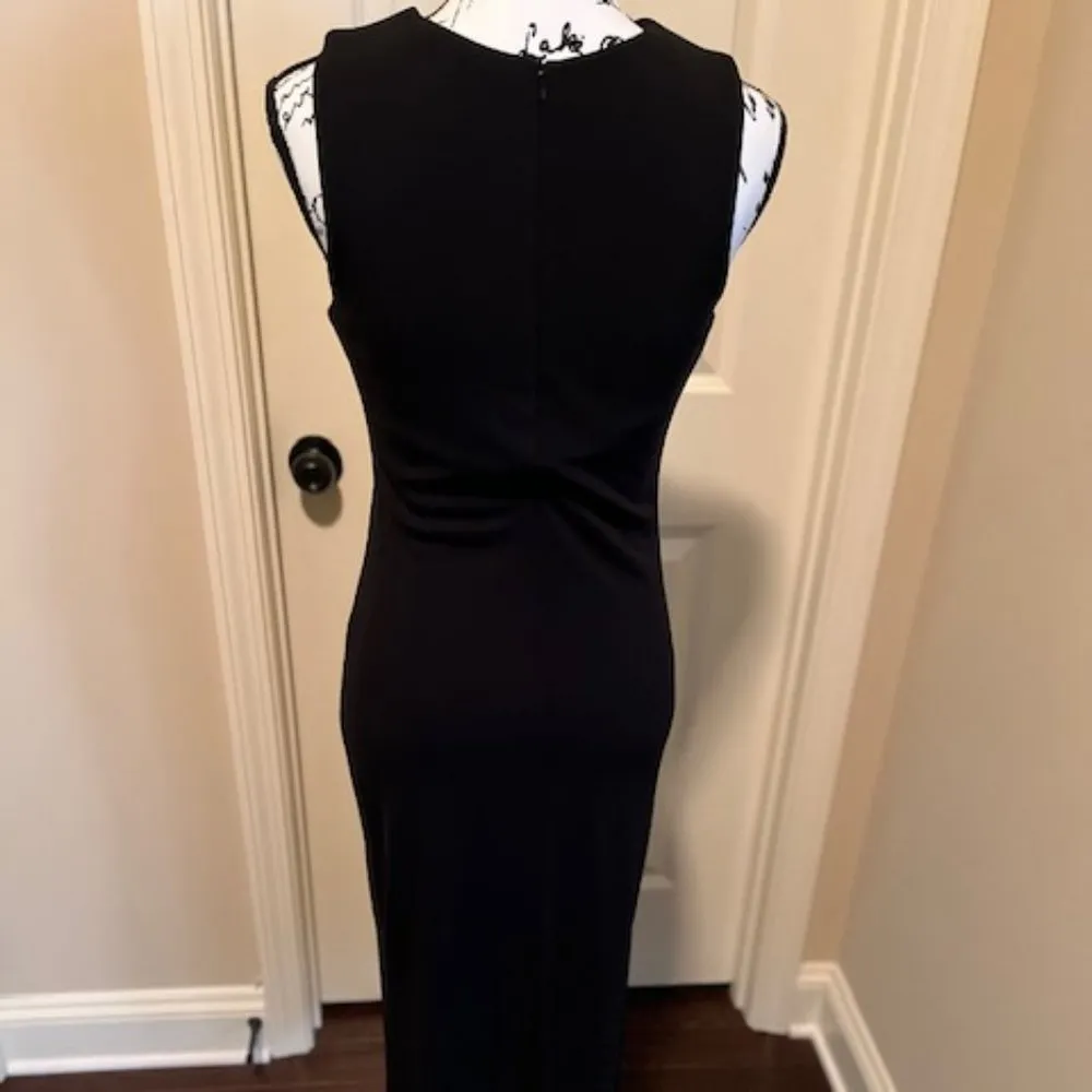 Vintage Moda International Black Maxi Dress Size Small - Image 2