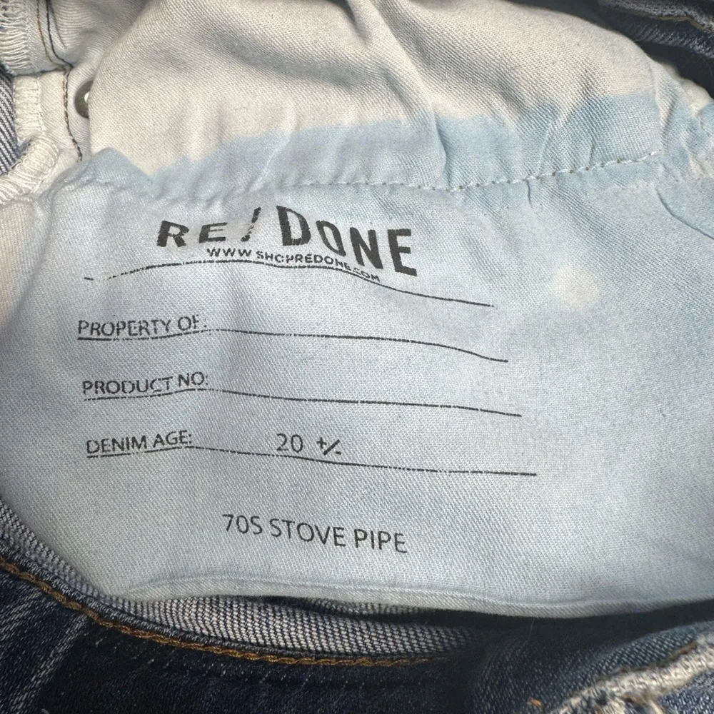Re/Done 70’s Stovepipe Denim size 26 - Image 9