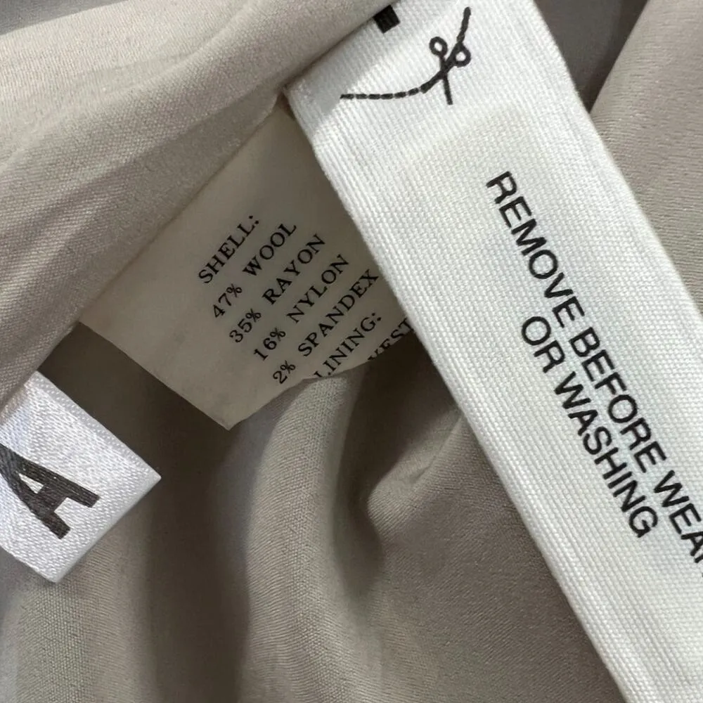 Ann Taylor Loft 14 Wool Blazer Jacket Coat Women's 2 Button Notched Collar - Image 5