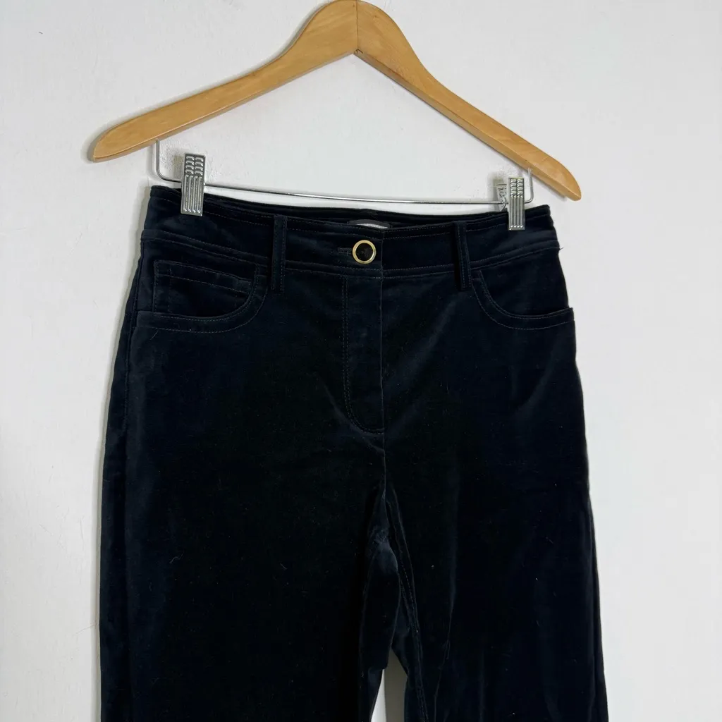 J.Crew Straight Leg Velvet Pants Black Size 6 NWT Style AQ839 - Image 7