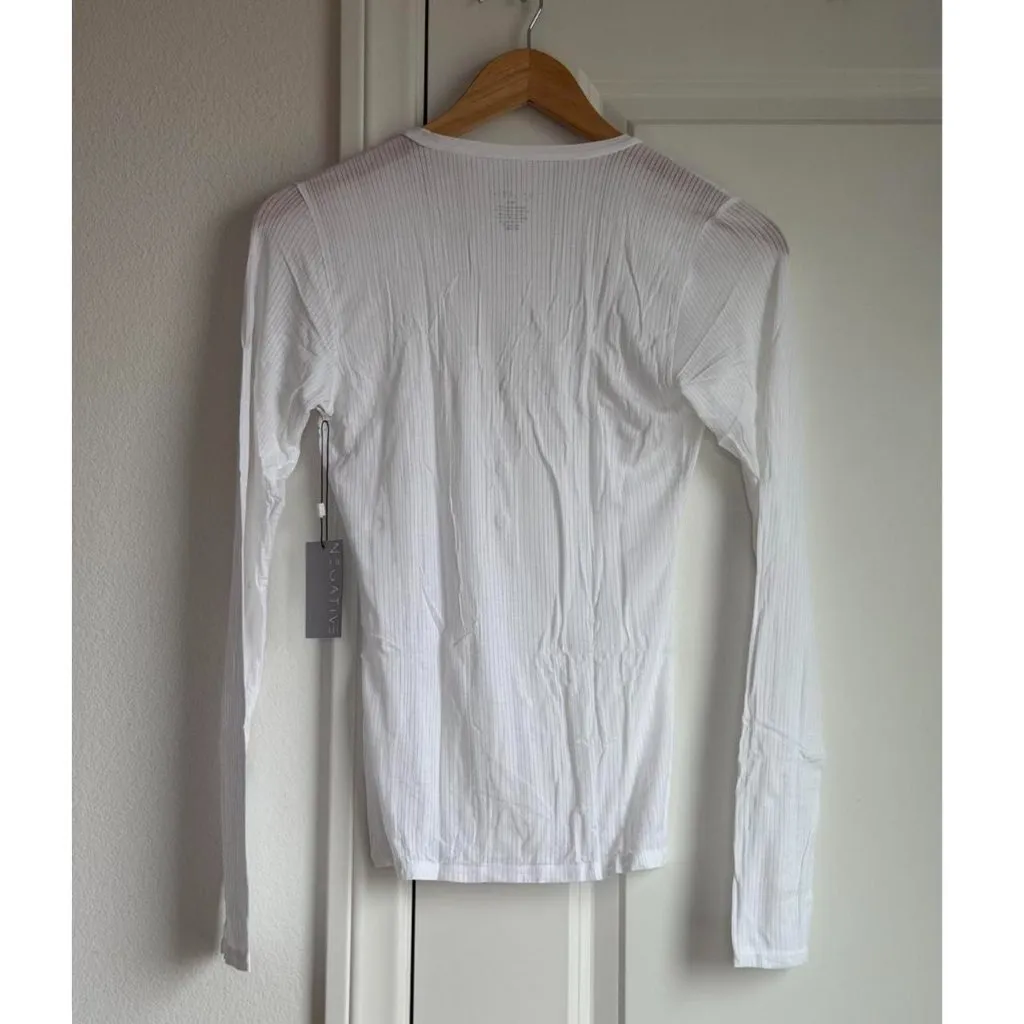 Negative Underwear Whipped Henley in White, Size Medium - Image 9