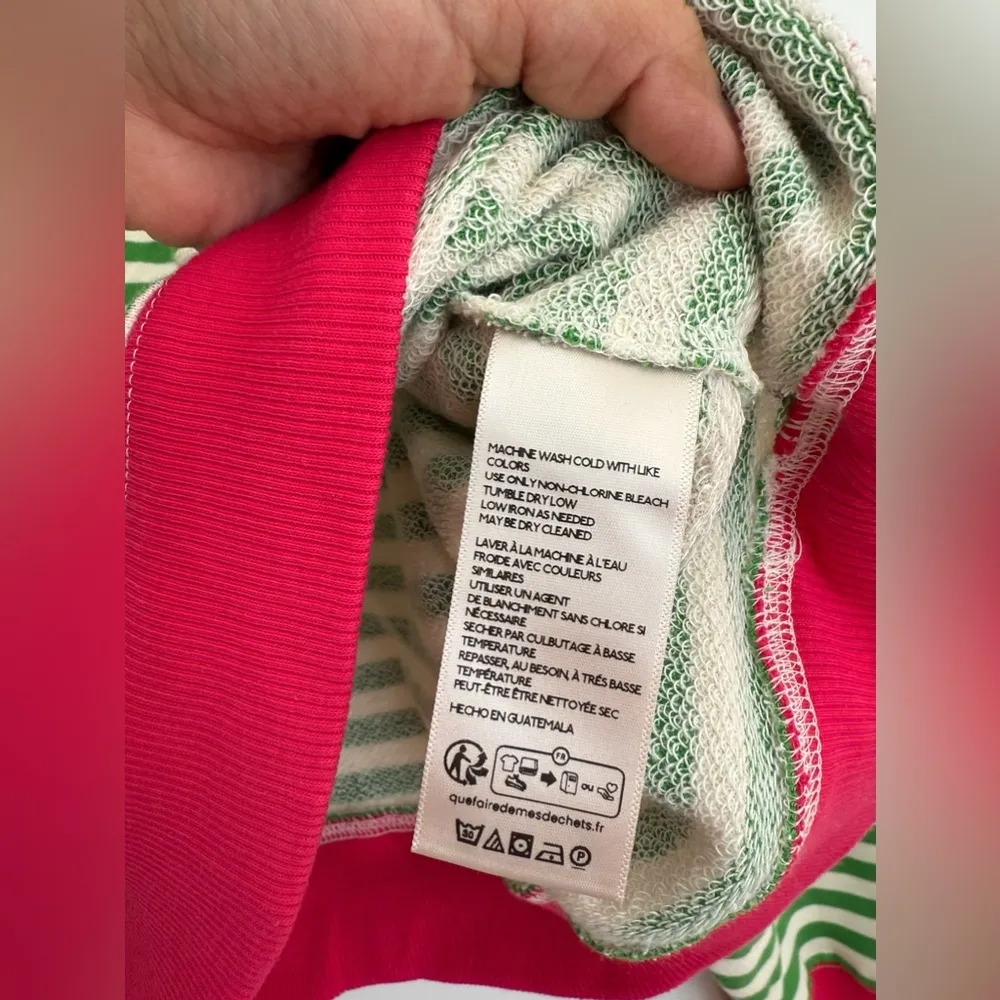 NWOT free people Classic Striped Oversized Crewneck - Image 7