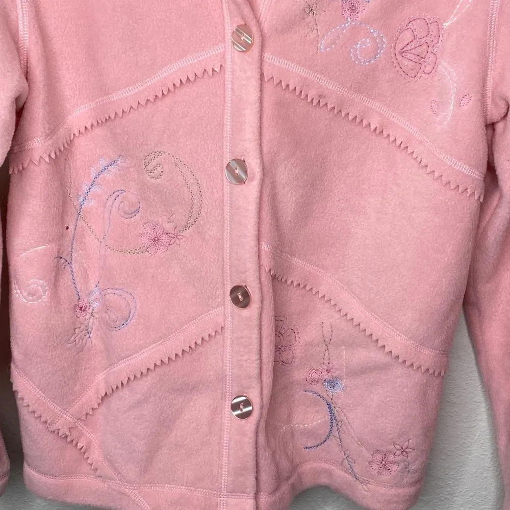 Vintage Koret Petite‎ Embroidered Jacket Pink - Image 5