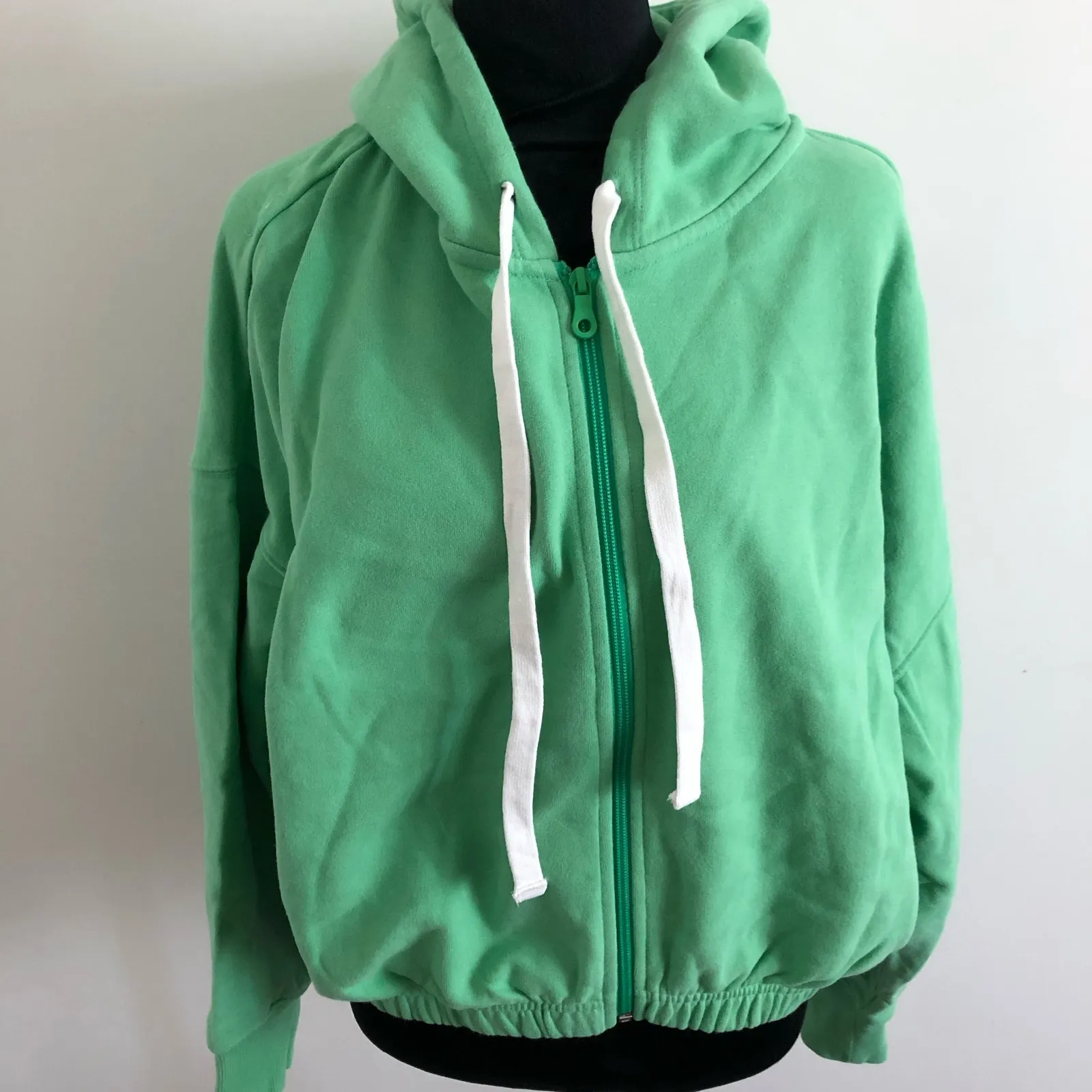 Offline by Aerie Women's Green Zip-Up Hoodie Medium‎ Cozy Cotton Blend NWT - Image 2