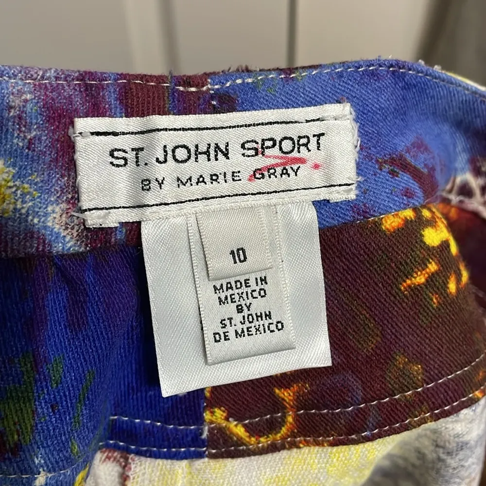 💙💖 St. John Sport Y2K Psychedelic Jeans Purple Size 10 - Image 7