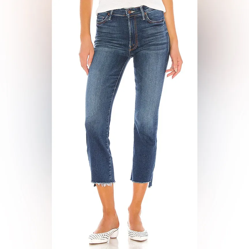 Mother The Insider Crop Step Fray in Sweet and Sassy size 25 Blue - Image 11