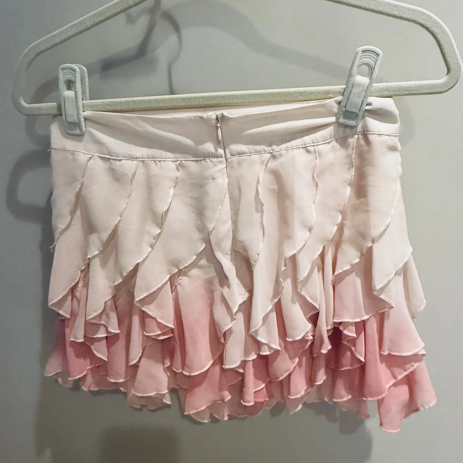 Twenty One Ruffle Skirt Ombre Pink Layered Mini Skirt Party S Size undefined - Image 5