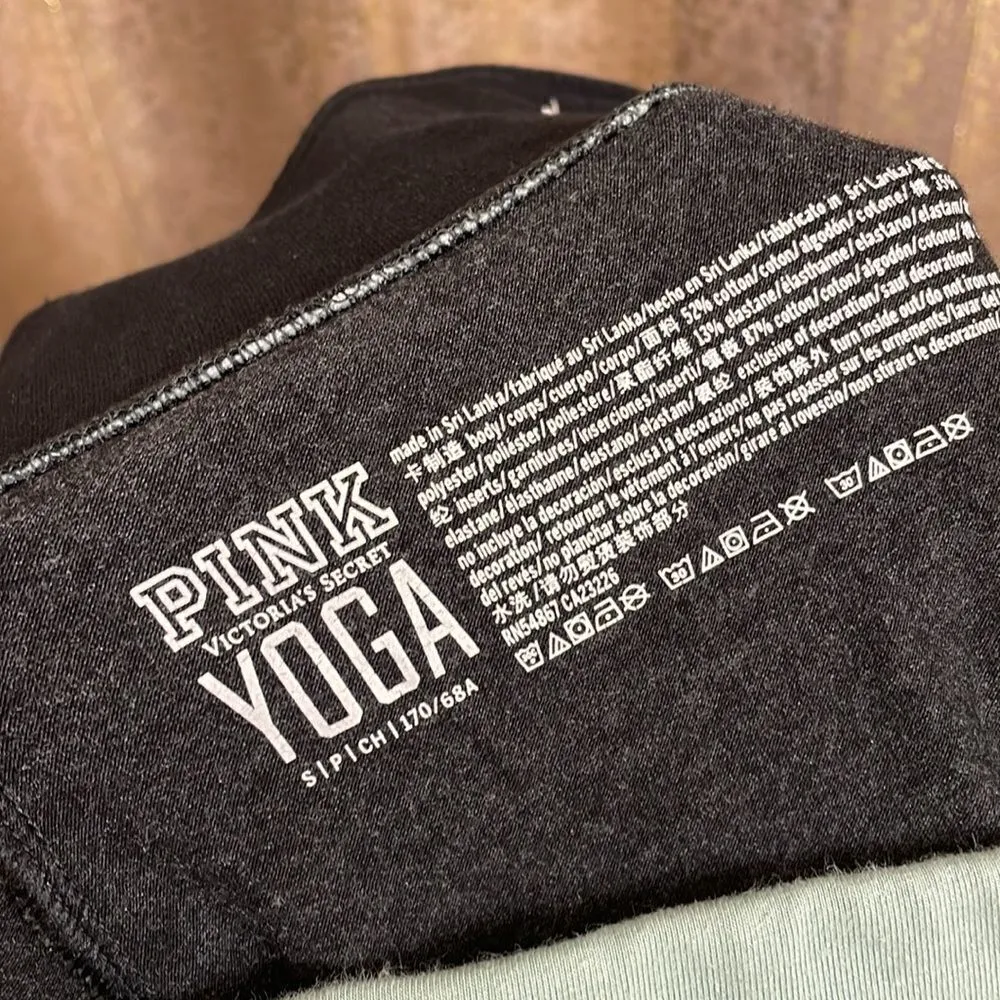 PINK Victoria’s Secret light green/gray yoga leggings, size S - Image 6