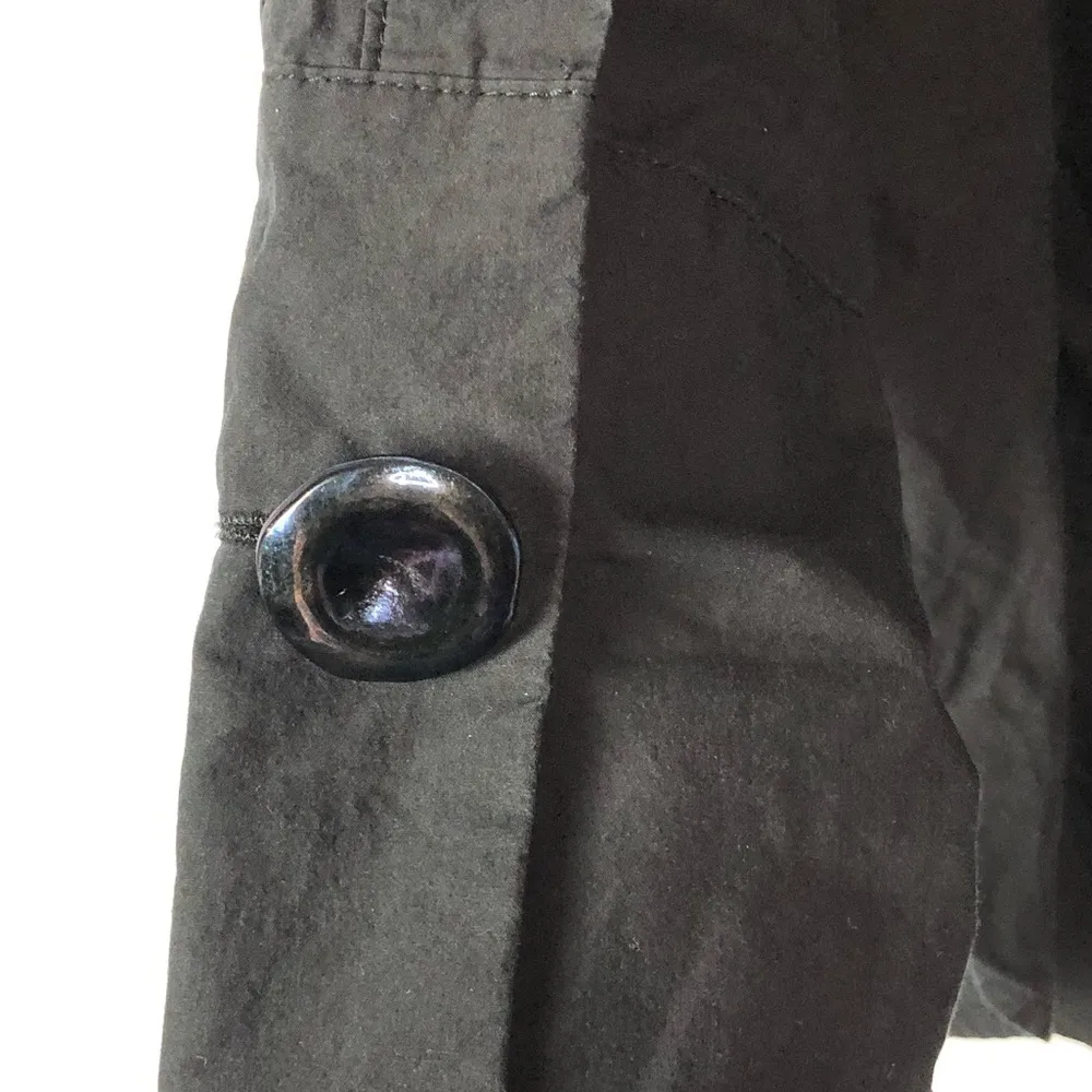 Zara Black Off the Shoulder Button Cuff Long Sleeve Blouse M - Image 5