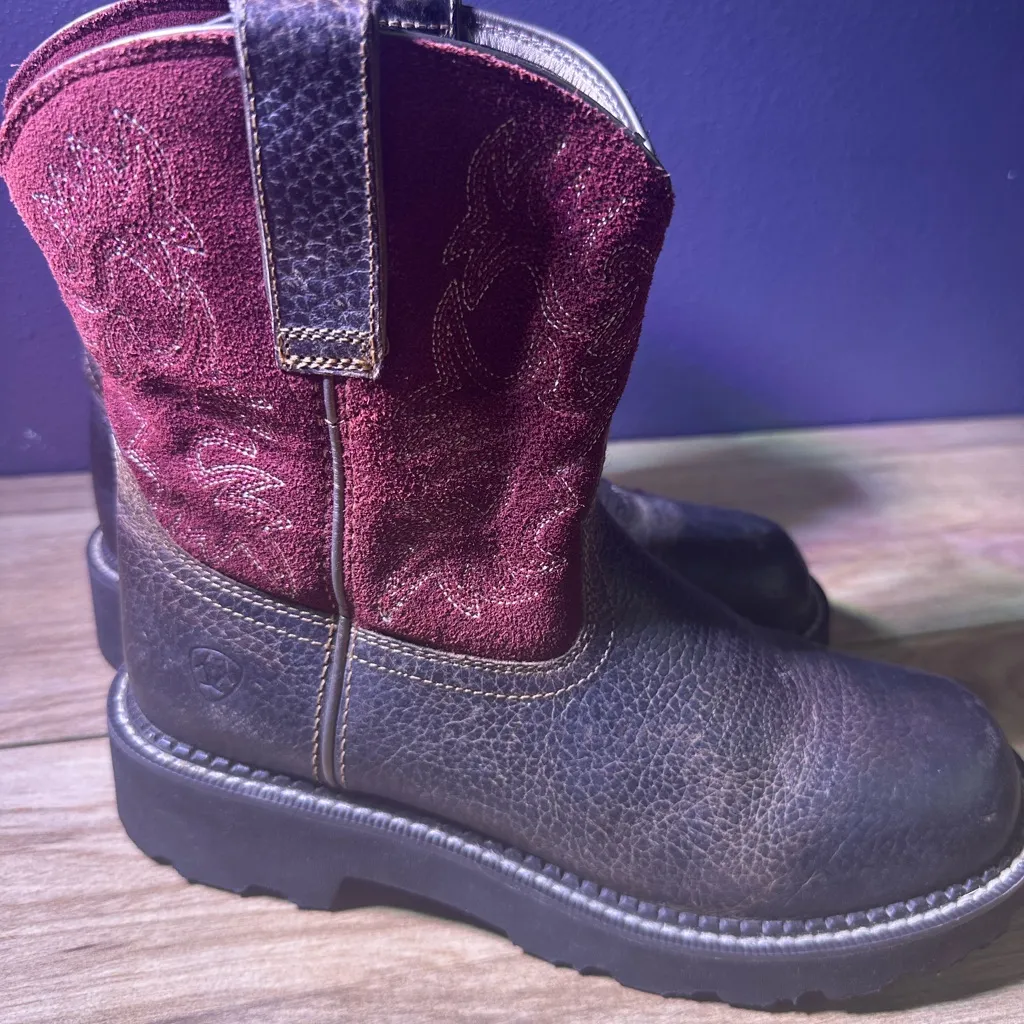 Ariat Women's Ankle Boots - Brown and Pink - Image 14