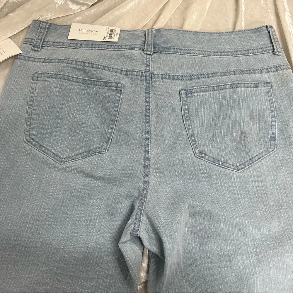 NWT Croft & Barrow Denim bottoms Women's Size 14 natural fit - Image 12