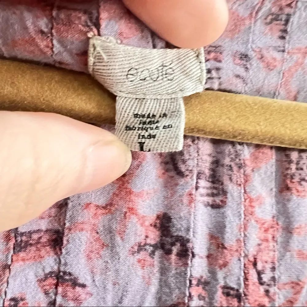 URBAN OUTFITTERS ECOTE Amethyst Pleated Pintuck Dress Sz L Boho Peasant Country - Image 8