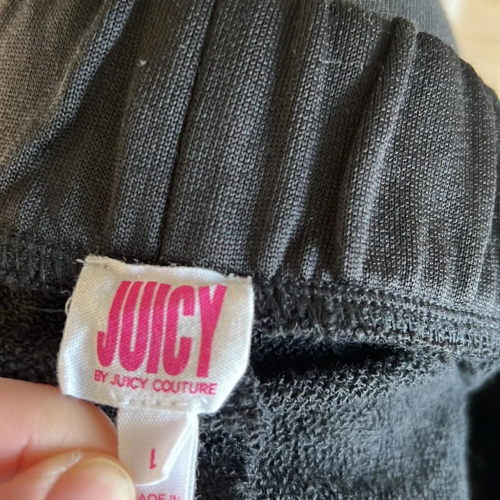 Juicy Couture French Terry High-Rise Graphic Sweat Pants, L - Image 6