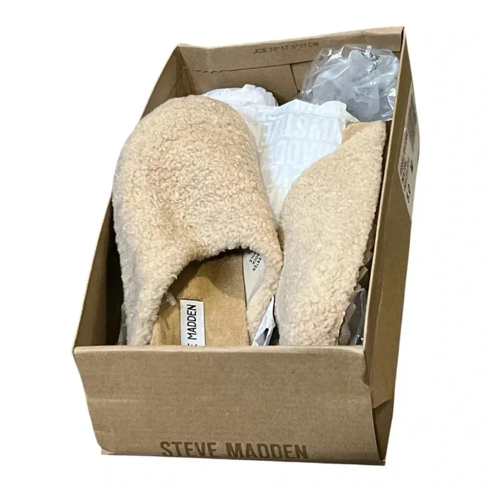 Steve Madden Vesa Shearling Slippers. Size 5. NWT and box - Image 3