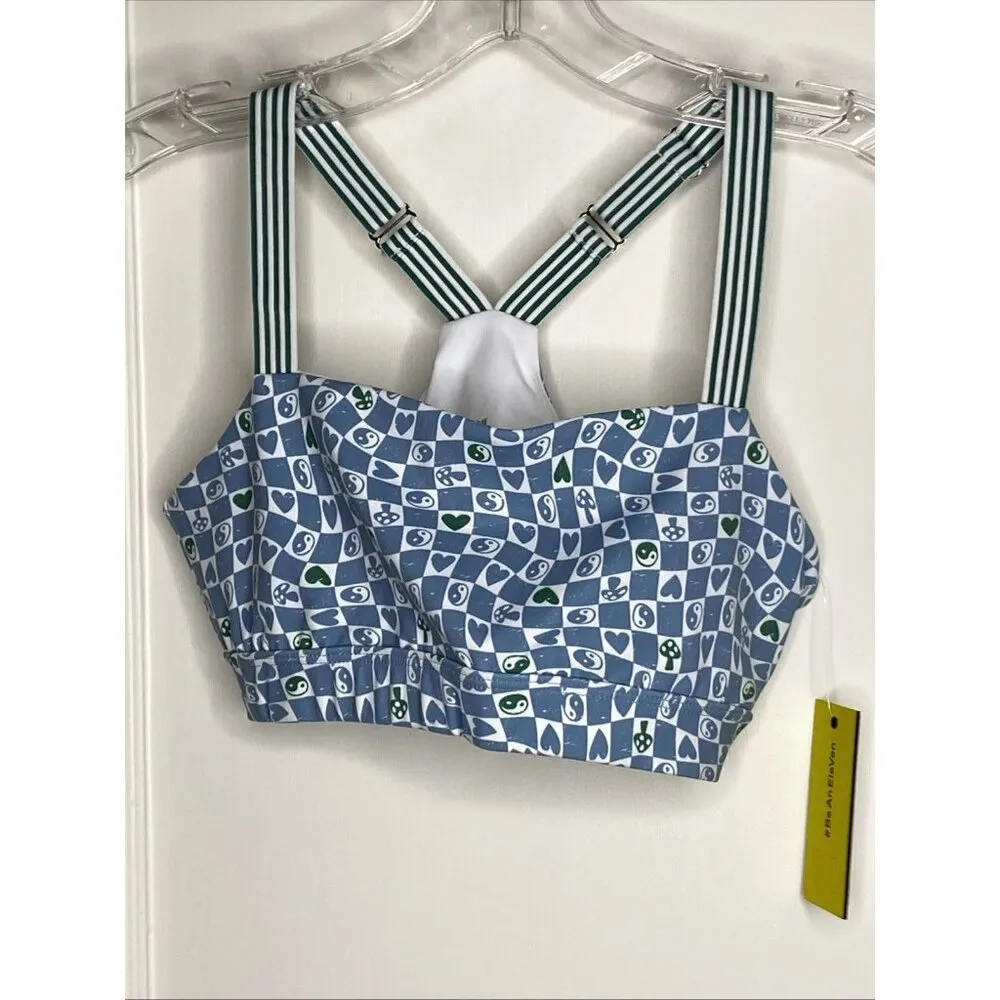 Eleven By Venus Williams Retro Revival 7/8 Legging & Sports Bra Sky Blue Medium - Image 2