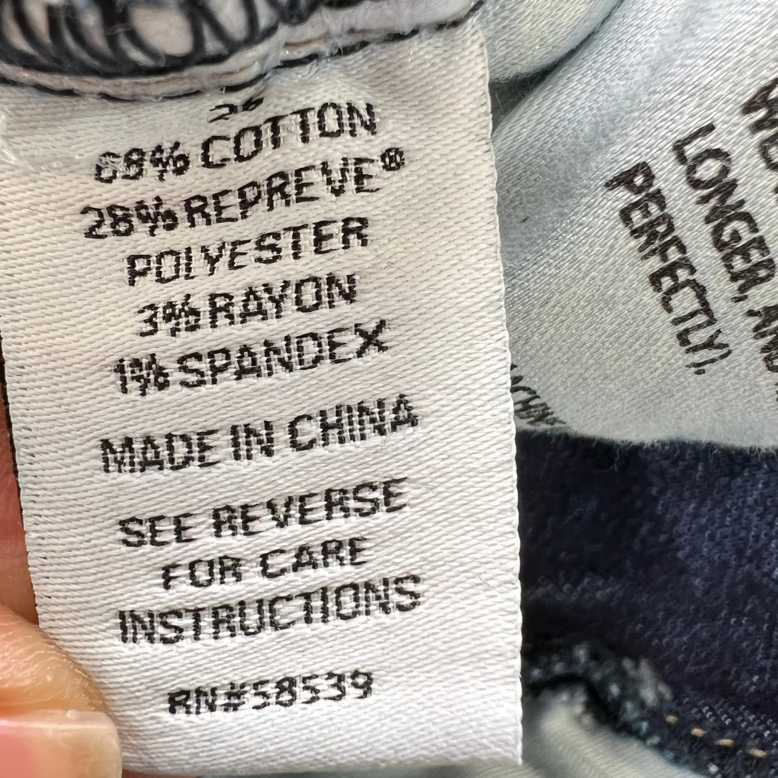 Evereve The Ever Straight Jeans High‎ Rise Raw Hem Dark Wash Denim Size 26 - Image 4