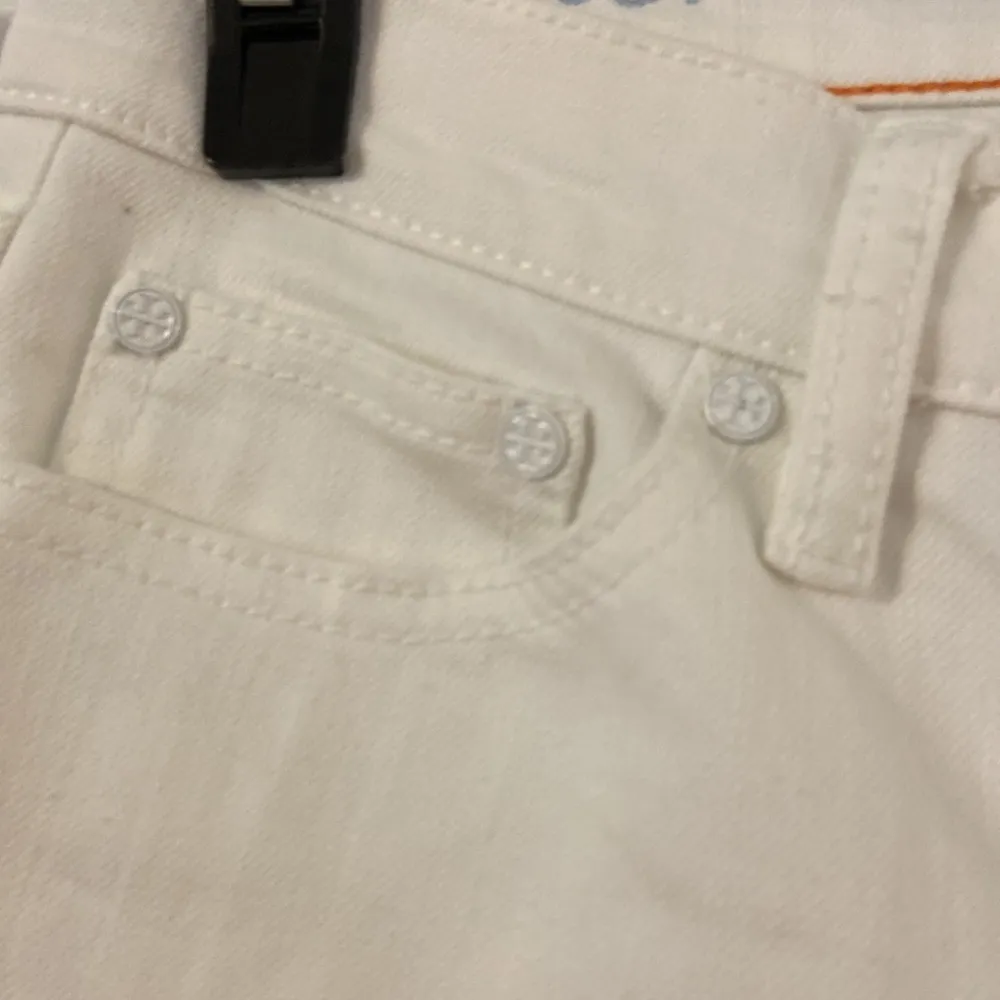 TORY BURCH White Jeans size 26 excellent condition inseam 26” waist 28” - Image 6
