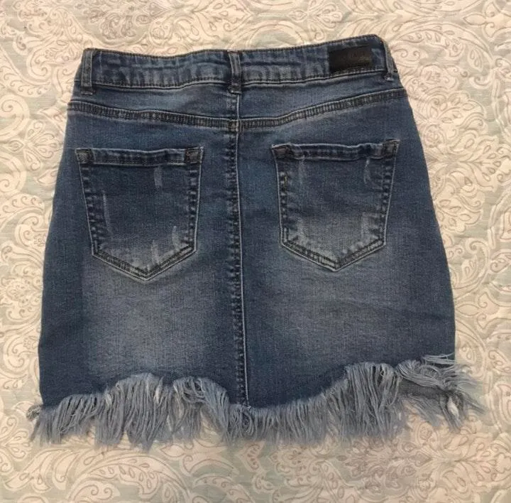 Black Label Denim Mini Skirt - Image 2