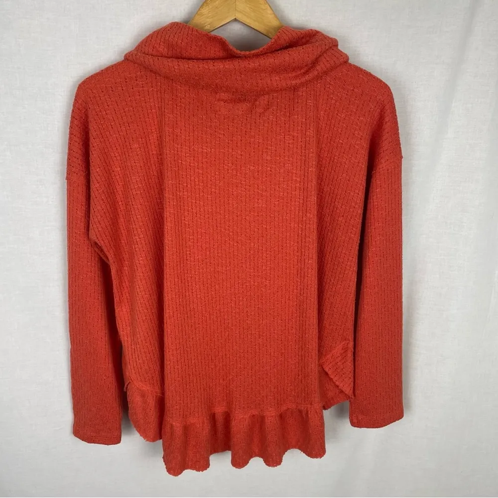 Anthropologie Maeve Addie Ruffled Hacci Pullover Size S - Image 3