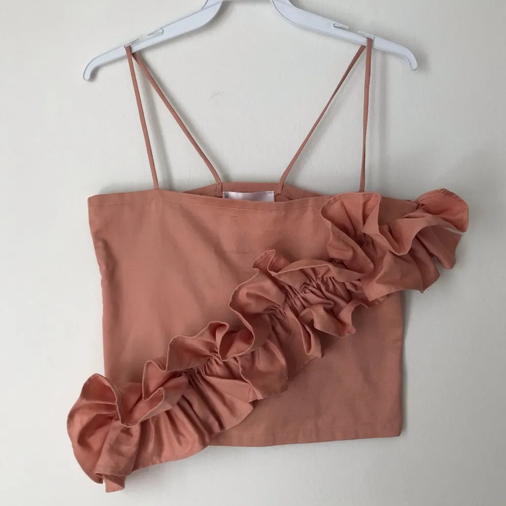 UO CS Asymmetrical Ruffle Top - Image 4