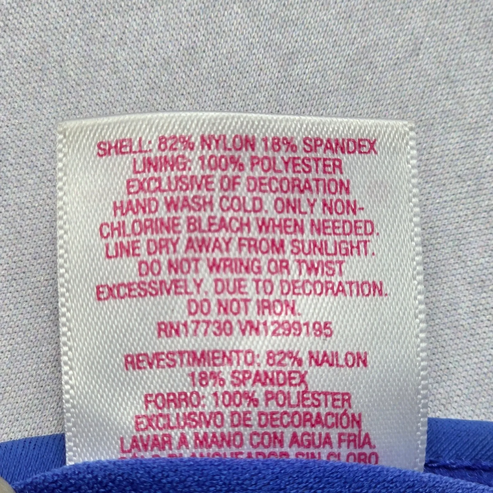 Xhilaration Blue Crochet Padded Crisscross Tie Swim Bra Beach Bikini Top L Large - Image 6