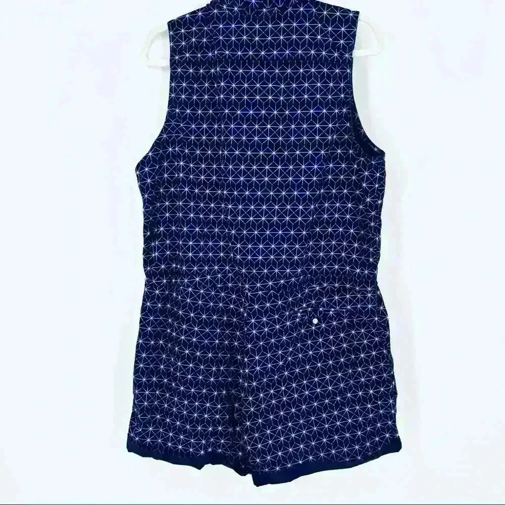 Levi’s Navy/White‎ Shorts Romper With Pockets Size XL - Image 3