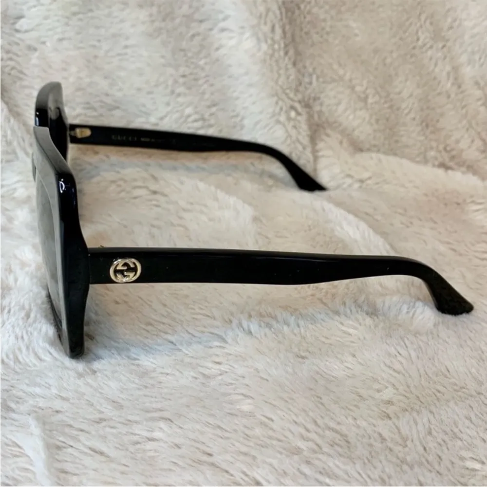 Gucci Black Oversized Square Sunglasses GG0328S - Image 8