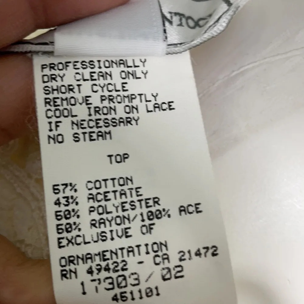 VINTAGE SCOTT MCCLINTOCK CREAM FRINGE BLAZER NEW SIZE 12 - Image 9