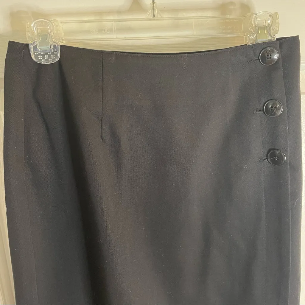 Worthington Classic Black Wrap Pencil Skirt Size 10 vintage y2k old money capsul - Image 6