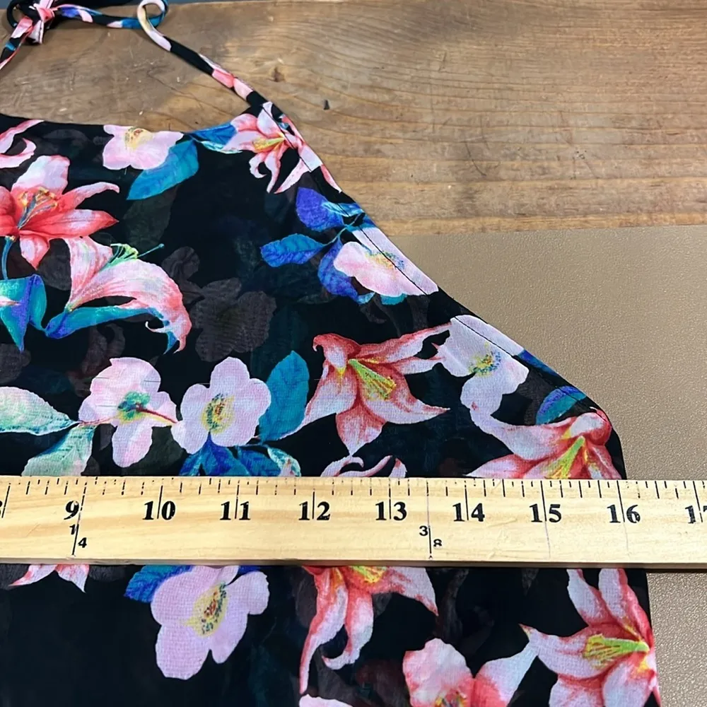 Show Me Your MuMu small Hammock Halter Scrunch Waist Dress in Honolumu lined - Image 7