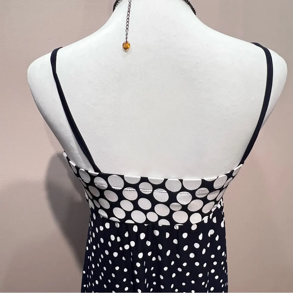 EnFocus Studio Maxi Dresses Size 4 Black White Polka Dot Cocktail Casual - Image 5