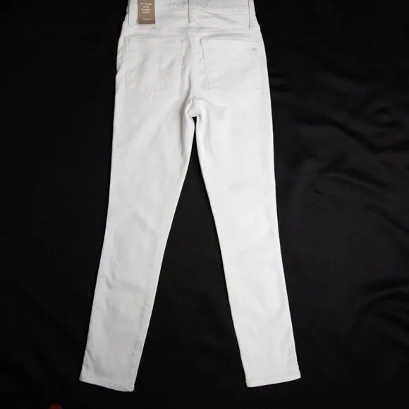 NEW 10" High-Rise Skinny Crop Jeans in Pure‎ Whit, 24 - Image 9