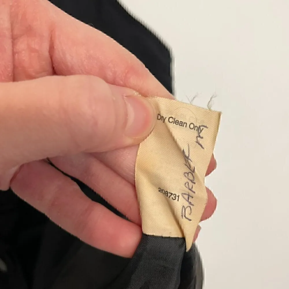 CAbi  Tuxedo Dinner Vest 917 Black Sleeveless Mixed Media Single Button Jacket 6 - Image 9