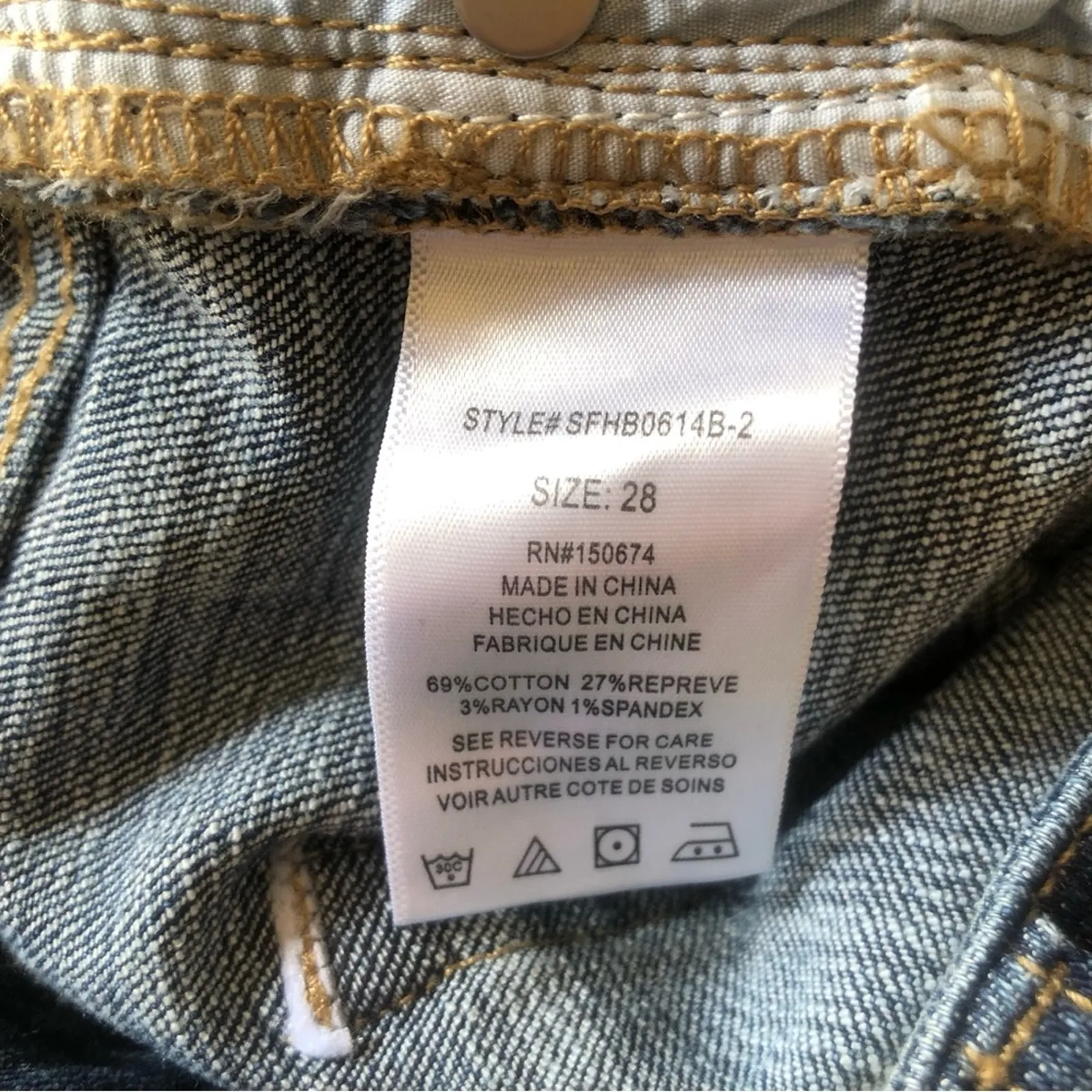 Hint of Blu Brilliant NWT Women’s Sustainable High Rise Ankle Skinny Jeans 2 Blue Size 28 - Image 12