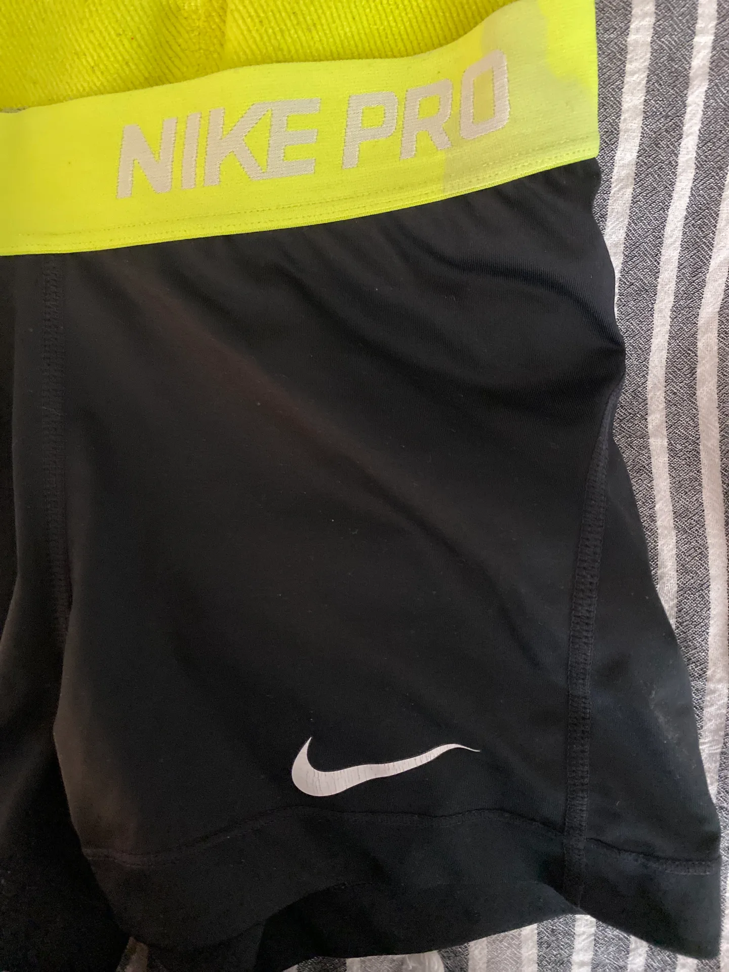 Nike Black Pro Spandex Shorts - Image 3