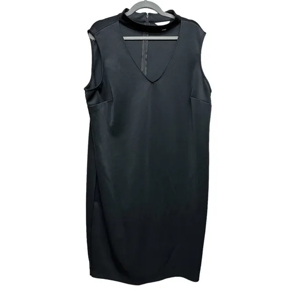 Boutique+ Women's 2X Black Sleeveless Stretch Midi Dress Plus Size Whimsy Goth - Image 6